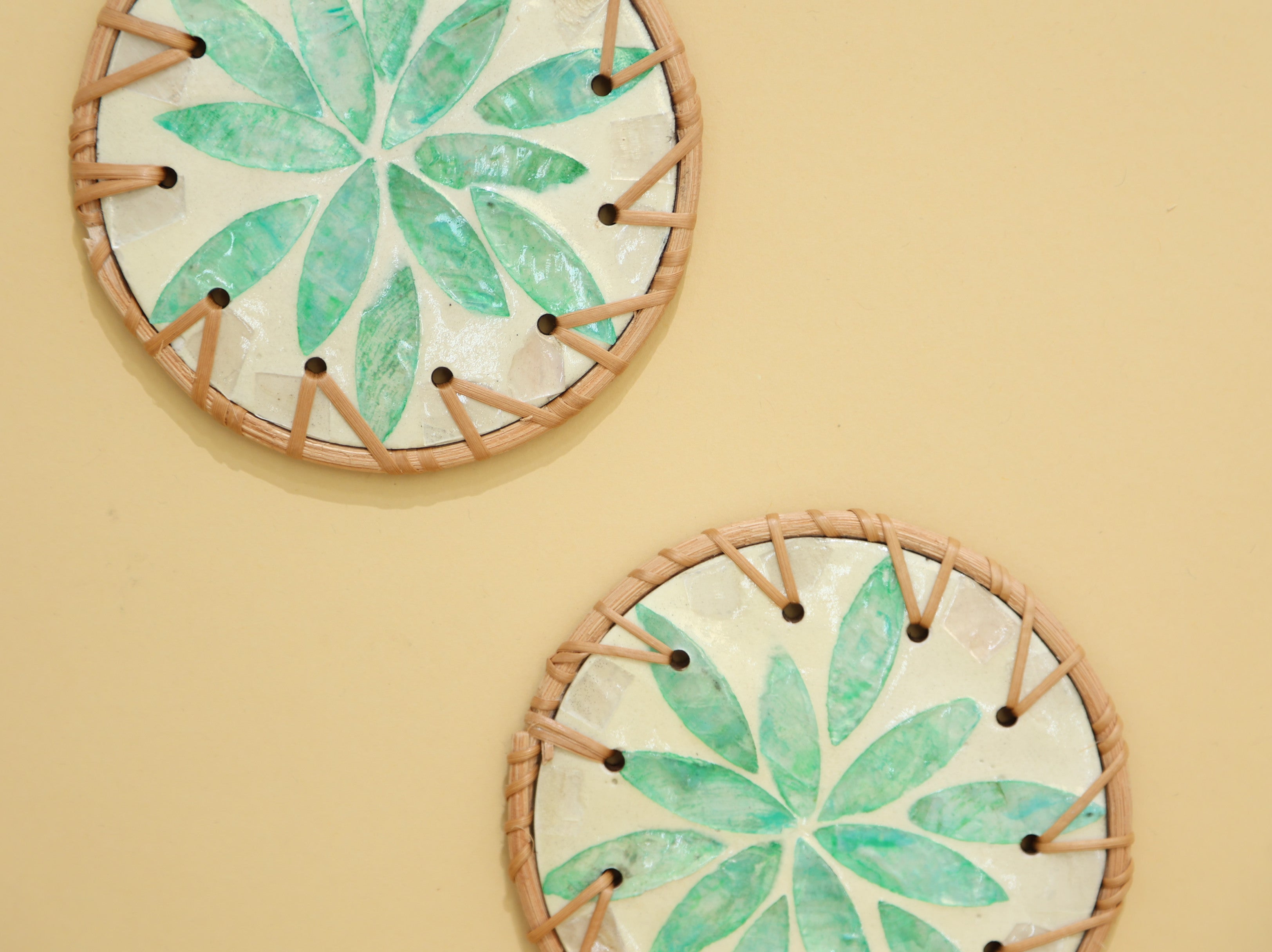 Mother of Pearl Coasters - set of 3