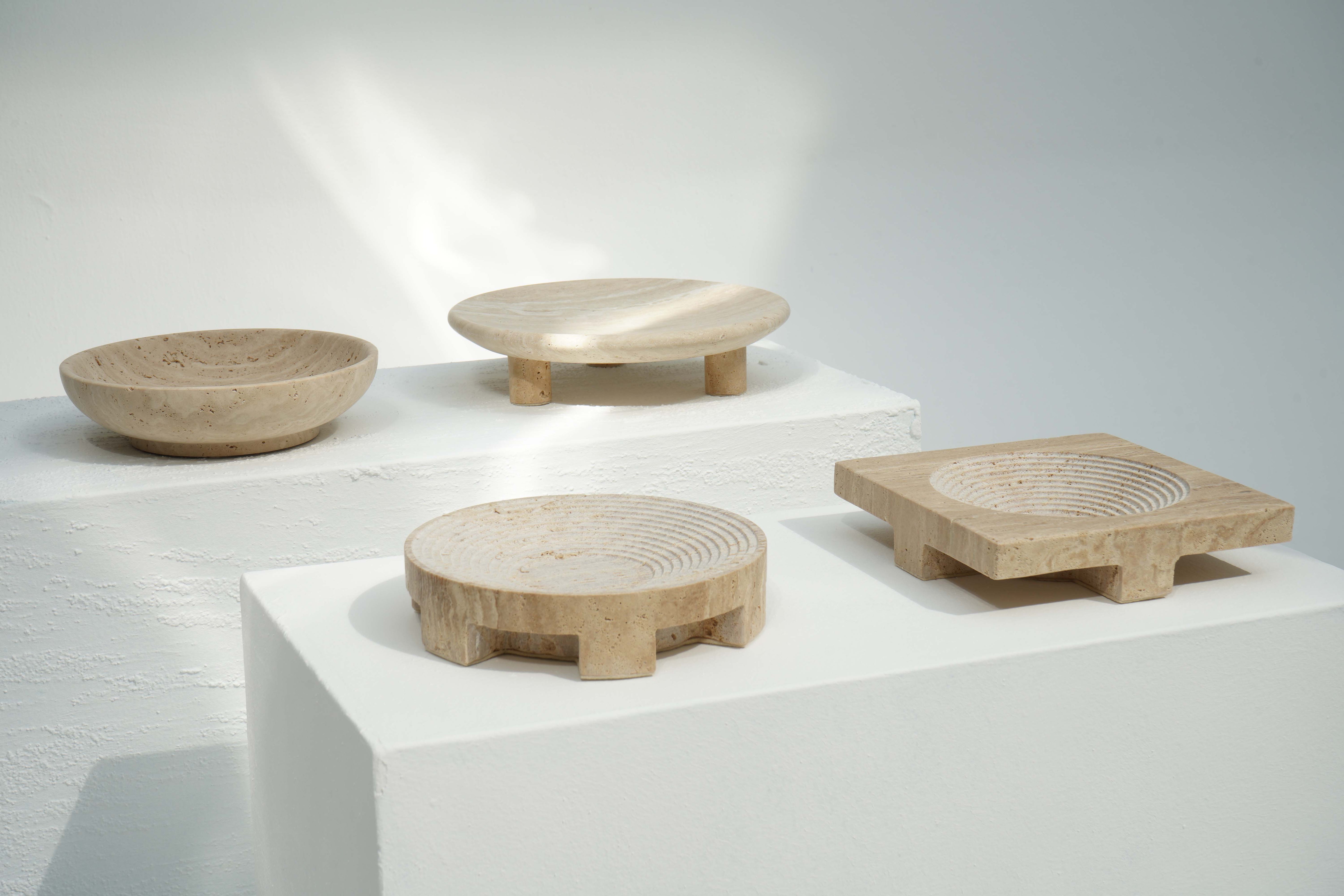 Travertine Center Piece Bowl